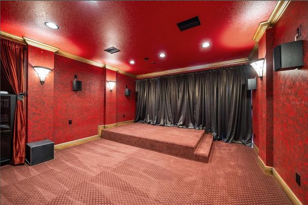 Interior, Recessed Lighting, Theatre Room