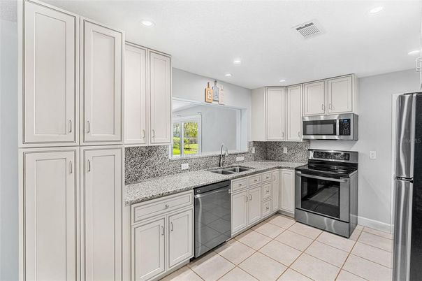 Interior, Kitchen, Recessed Lighting, Stainless Steel Appliances