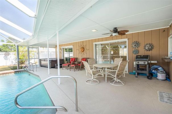 Dining room, Glass Ceilings, Interior, Pool, Recessed Lighting, Sun Room