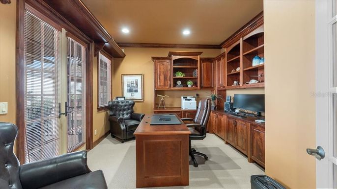 Home Office, Interior, Recessed Lighting