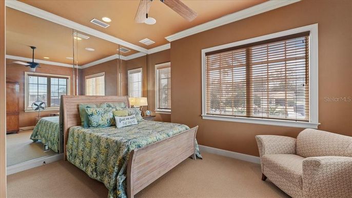 Bedroom, Interior, Recessed Lighting