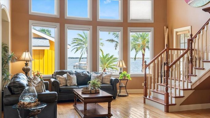 Interior, Living room, Water, Wood Texture Flooring