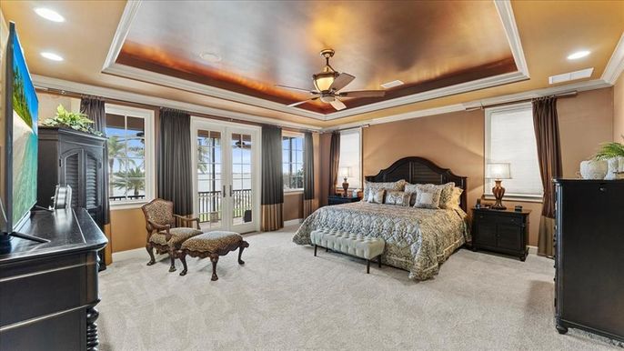 Bedroom, Interior, Recessed Lighting