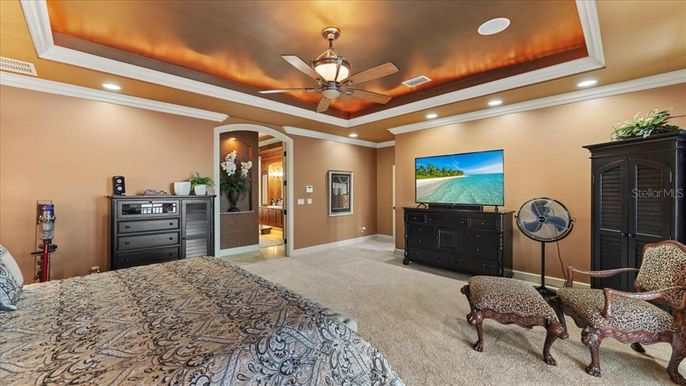 Bedroom, Interior, Recessed Lighting