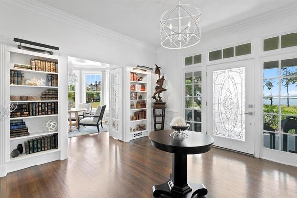 Interior, Pendant Lights, Wood Texture Flooring