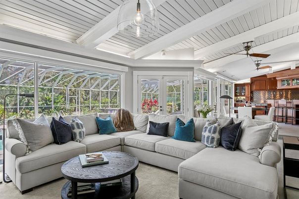 Interior, Kitchen, Living room, Pendant Lights, Sun Room