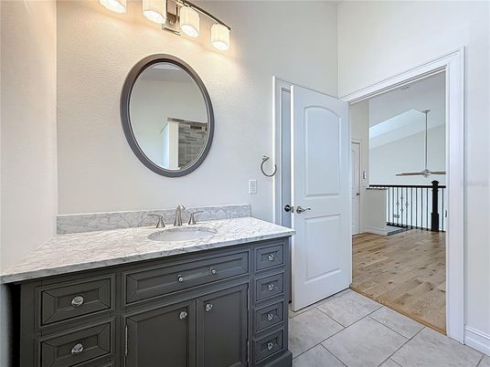Bathroom, Dual Sink Vanities, Interior, Wood Texture Flooring