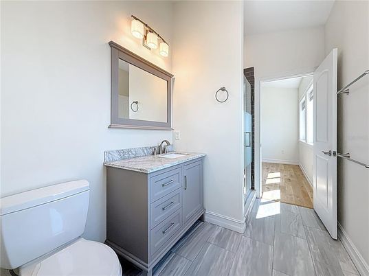 Bathroom, Interior, Wood Texture Flooring