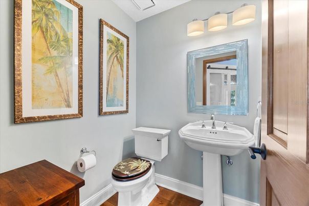 Bathroom, Interior, Wood Texture Flooring