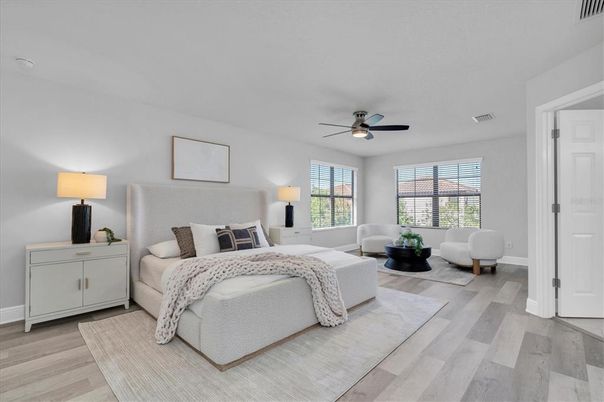 Bedroom, Interior, Wood Texture Flooring
