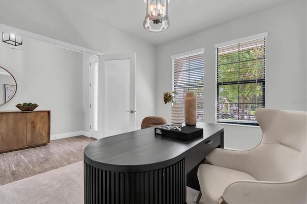 Home Office, Interior, Wood Texture Flooring