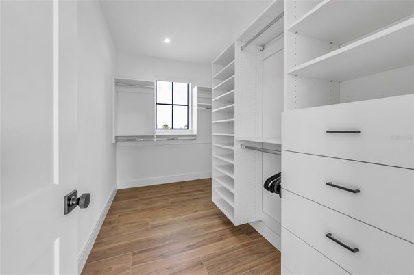 Interior, Recessed Lighting, Walk-in Closets, Wood Texture Flooring
