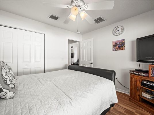 Bedroom, Interior, Wood Texture Flooring