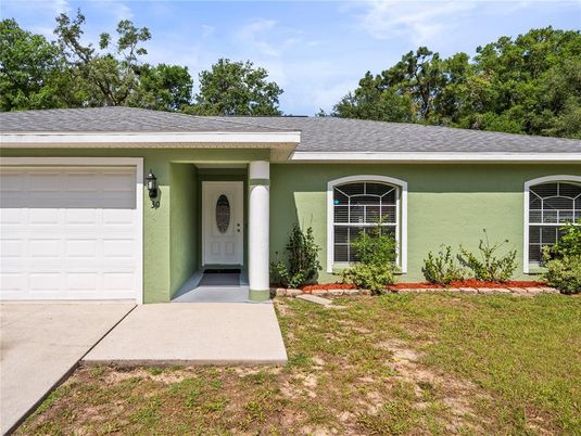 Attached, Exterior, Facade, Ranch