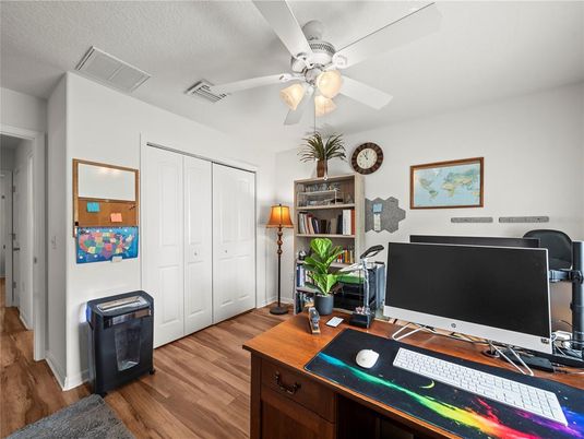 Home Office, Interior, Wood Texture Flooring