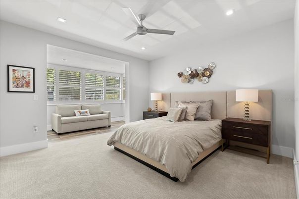 Bedroom, Interior, Recessed Lighting