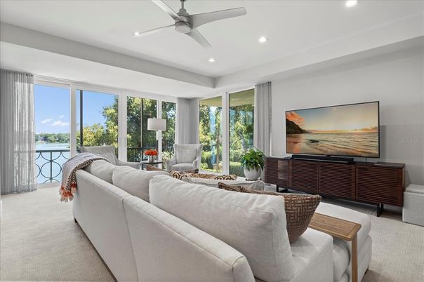 Interior, Living room, Recessed Lighting