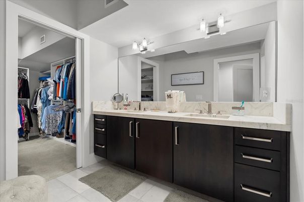 Bathroom, Dual Sink Vanities, Interior, Walk-in Closets