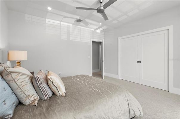Bedroom, Interior, Recessed Lighting