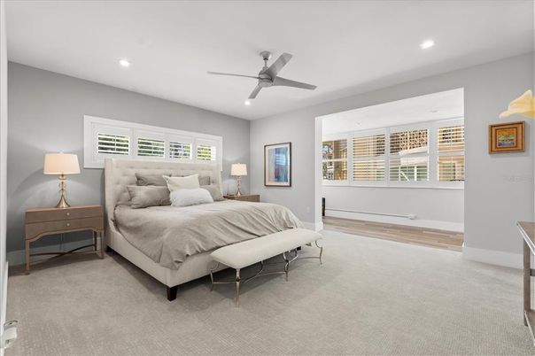 Bedroom, Interior, Recessed Lighting