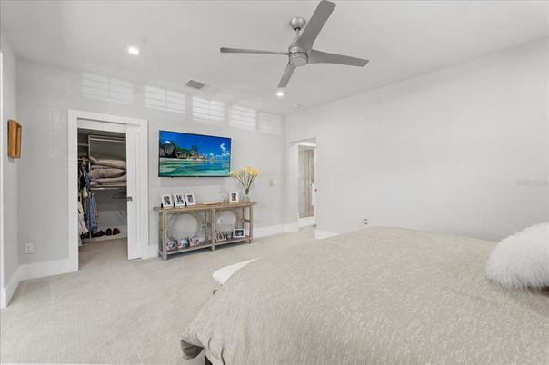 Bedroom, Interior, Recessed Lighting
