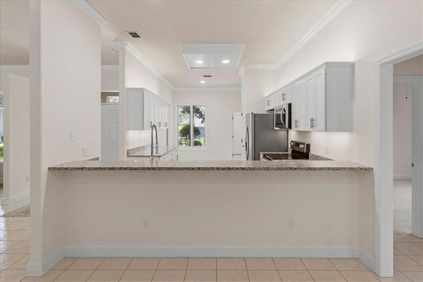 Interior, Kitchen, Recessed Lighting, Stainless Steel Appliances