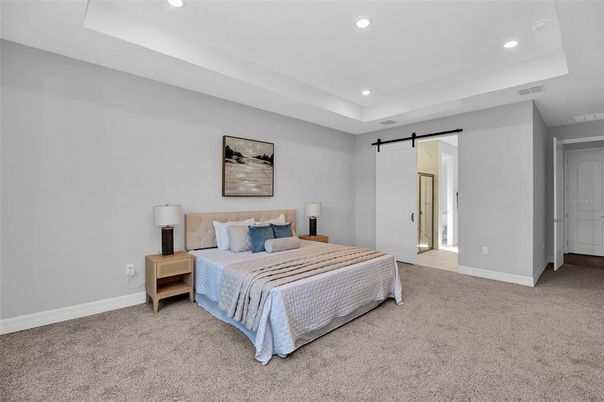 Bedroom, Interior, Recessed Lighting