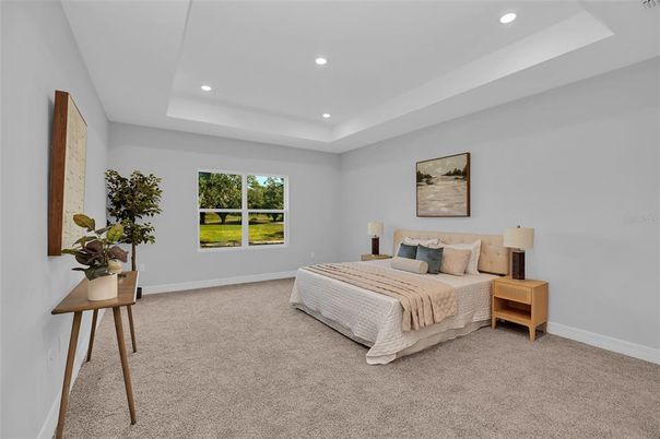 Bedroom, Interior, Recessed Lighting