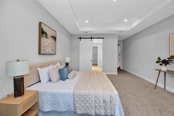 Bedroom, Interior, Recessed Lighting