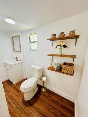 Bathroom, Interior, Wood Texture Flooring