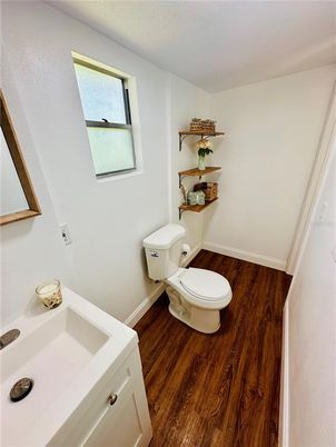 Bathroom, Interior, Wood Texture Flooring