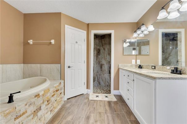 Bathroom, Interior, Wood Texture Flooring