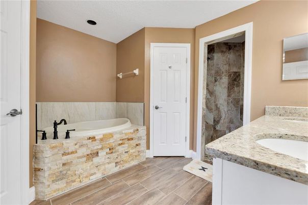 Bathroom, Interior, Wood Texture Flooring