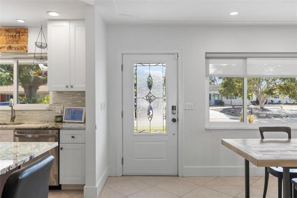 Dining room, Interior, Kitchen, Recessed Lighting, Stainless Steel Appliances