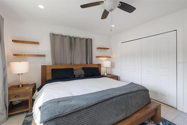 Bedroom, Interior, Recessed Lighting