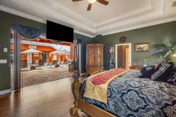 Bedroom, Interior, Wood Texture Flooring