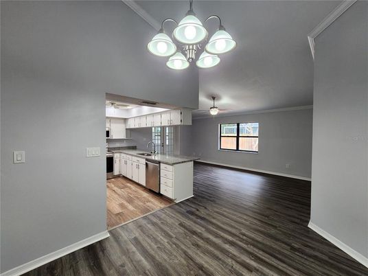 Interior, Kitchen, Wood Texture Flooring
