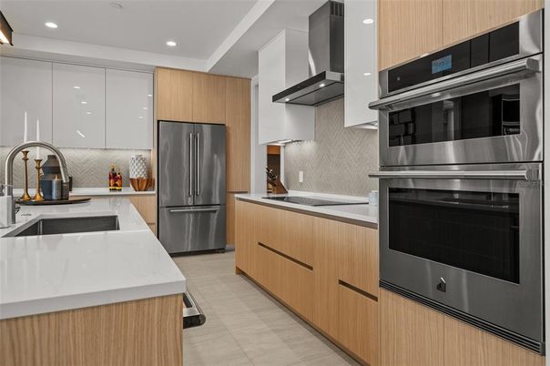 Interior, Kitchen, Recessed Lighting, Stainless Steel Appliances