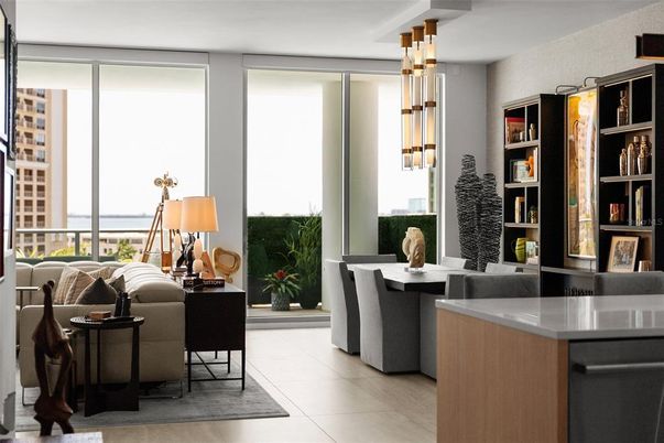 Dining room, Interior, Pendant Lights