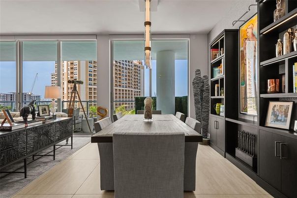 Dining room, Interior, Pendant Lights