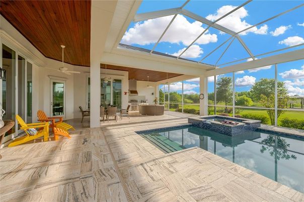Glass Ceilings, Interior, Pool, Sun Room, Wooden Ceilings, Wood Texture Flooring