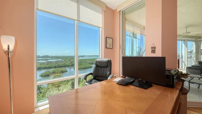 Home Office, Interior, Water, Wood Texture Flooring