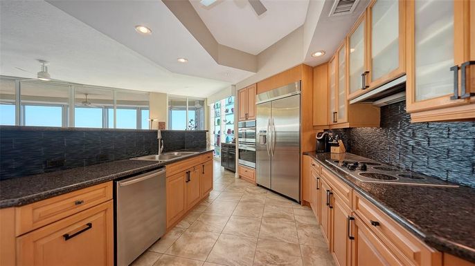 Interior, Kitchen, Recessed Lighting, Stainless Steel Appliances