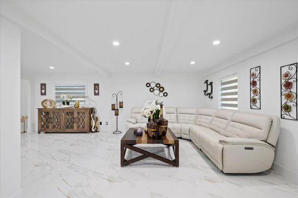 Interior, Living room, Marble, Recessed Lighting