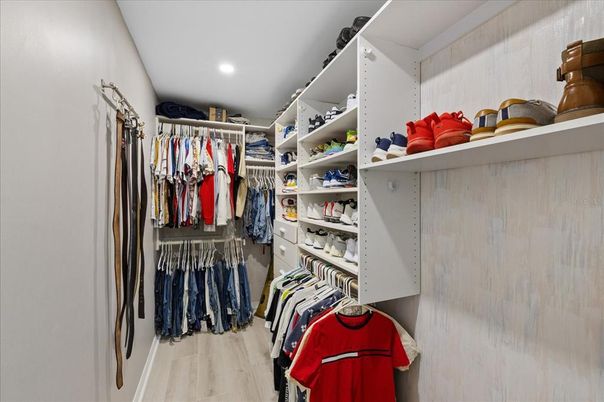 Interior, Recessed Lighting, Walk-in Closets, Wood Texture Flooring