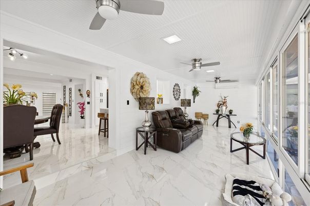 Dining room, Interior, Marble