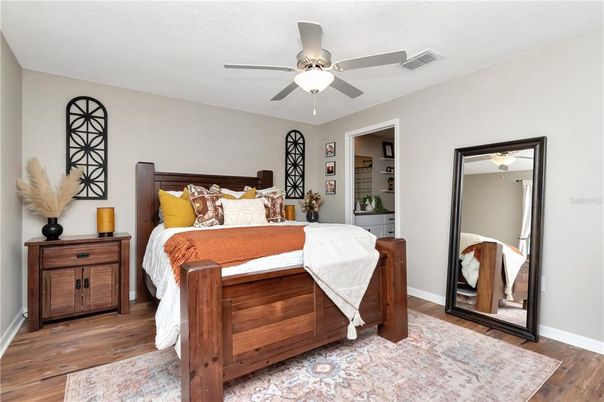 Bedroom, Interior, Wood Texture Flooring