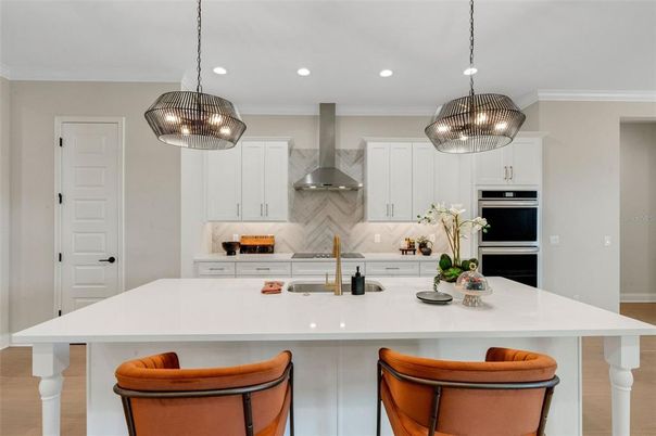Interior, Kitchen, Pendant Lights, Recessed Lighting, Stainless Steel Appliances