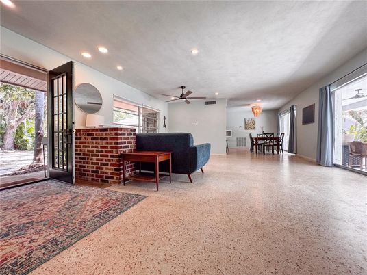 Dining room, Interior, Recessed Lighting