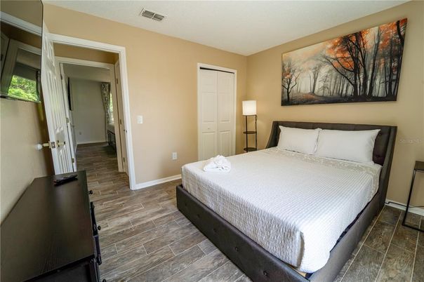 Bedroom, Interior, Wood Texture Flooring